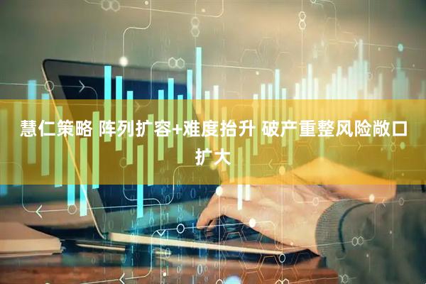 慧仁策略 阵列扩容+难度抬升 破产重整风险敞口扩大